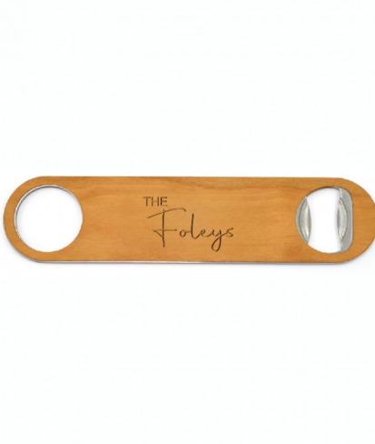 Personalized Family Name Bottle Opener - Engraved